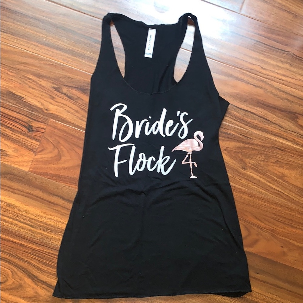 Bride’s flock tank top
